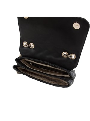 Borsa a tracolla Guess Jeans in similpelle trapuntata nera in DONNA