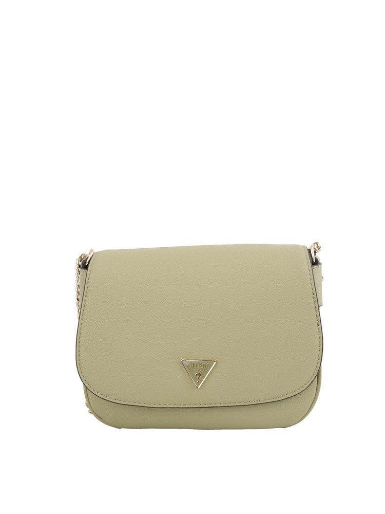 Borsa a spalla Guess Jeans in ecopelle verde in tinta unita