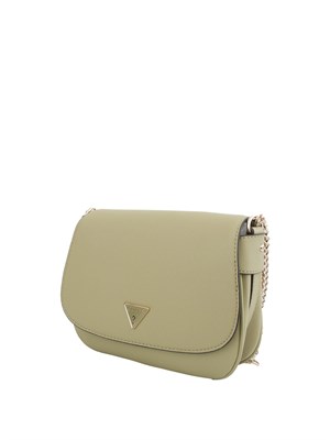 Borsa a spalla Guess Jeans in ecopelle verde in tinta unita in DONNA
