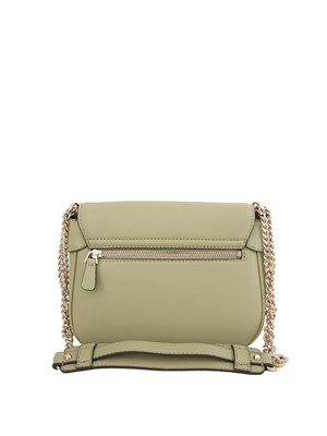 Borsa a spalla Guess Jeans in ecopelle verde in tinta unita in DONNA