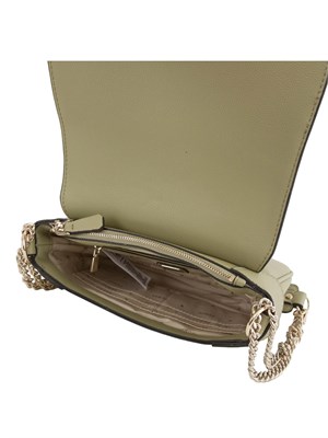 Borsa a spalla Guess Jeans in ecopelle verde in tinta unita in DONNA