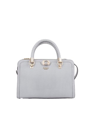 Borsa a mano Guess Jeans in similpelle grigio effetto coccodrillo in DONNA