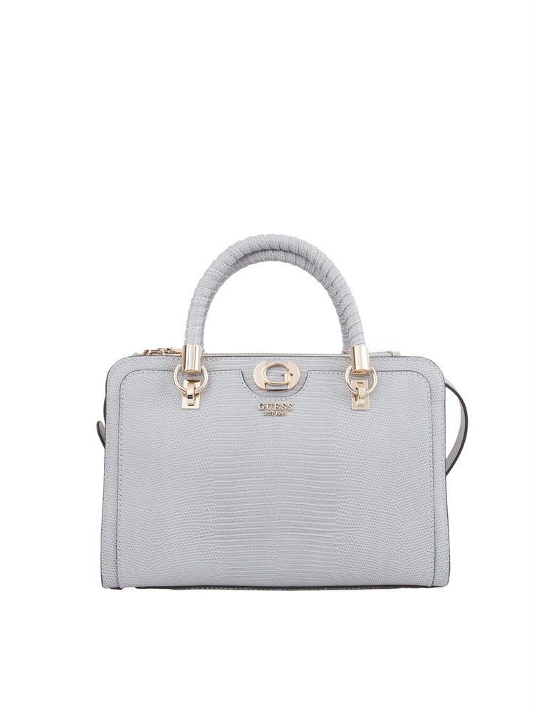 Borsa a mano Guess Jeans in similpelle grigio effetto coccodrillo