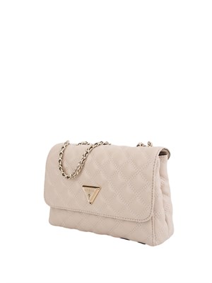 Borsa a tracolla Guess Jeans in similpelle trapuntata rosa cipria in DONNA