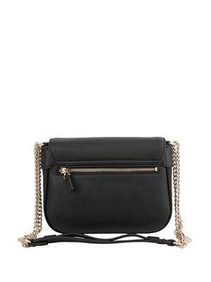 Borsa a spalla Guess Jeans in ecopelle nera in tinta unita in DONNA