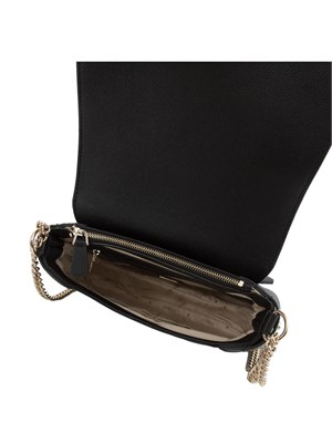 Borsa a spalla Guess Jeans in ecopelle nera in tinta unita in DONNA