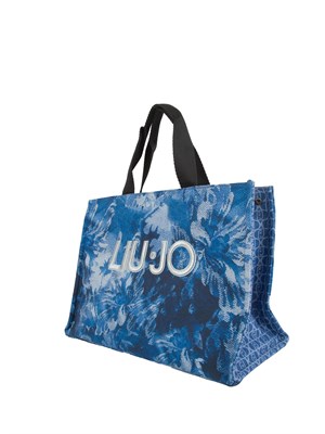 Shopping bag Liu Jo donna in denim con stampa floreale in DONNA