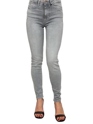Pantalone denim cinque tasche Guess Jeans in misto cotone grigio in DONNA
