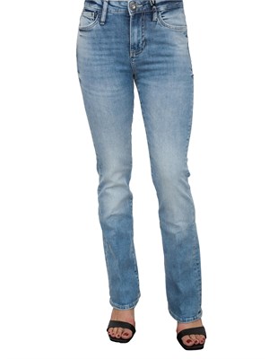 Jeans 5 tasche Guess Jeans donna lavaggio medio effetto used in DONNA