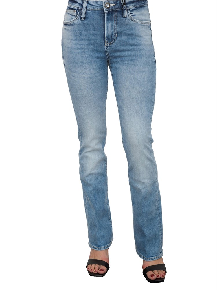 Jeans 5 tasche Guess Jeans donna lavaggio medio effetto used