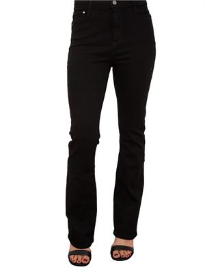 Jeans skinny nero Guess Jeans con gamba svasata in DONNA