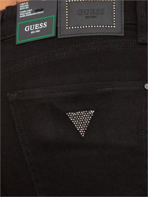 Jeans skinny nero Guess Jeans con gamba svasata in DONNA