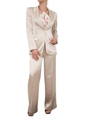 Giacca monopetto donna Guess by Marciano in viscosa di raso beige in DONNA