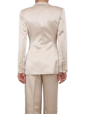 Giacca monopetto donna Guess by Marciano in viscosa di raso beige in DONNA
