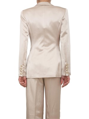 Giacca monopetto donna Guess by Marciano in viscosa di raso beige in DONNA
