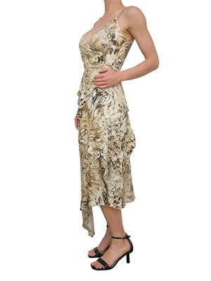 Abito asimmetrico Guess by Marciano con stampa animalier in DONNA