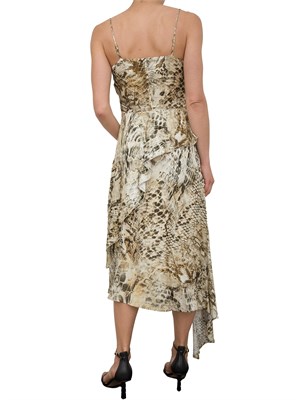 Abito asimmetrico Guess by Marciano con stampa animalier in DONNA