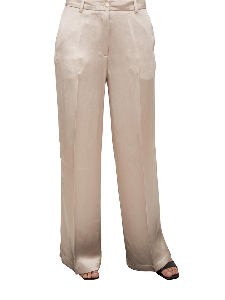 Pantalone donna Guess by Marciano in viscosa di raso beige