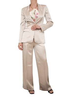 Pantalone donna Guess by Marciano in viscosa di raso beige in DONNA