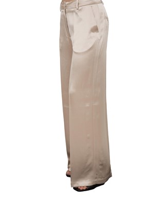 Pantalone donna Guess by Marciano in viscosa di raso beige in DONNA