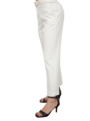 Pantalone elegante bianco Kocca stile minimal con cintura in DONNA