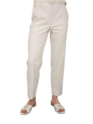 Pantalone elegante avorio Kocca stile minimal con cintura in DONNA