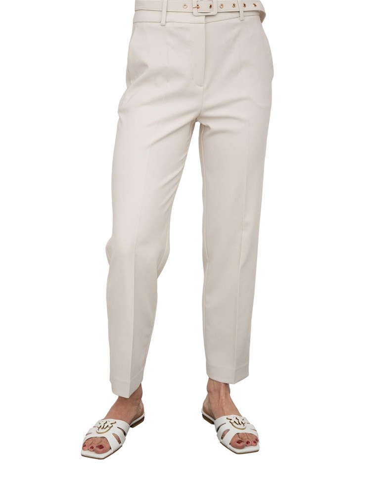 Pantalone elegante avorio Kocca stile minimal con cintura