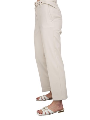 Pantalone elegante avorio Kocca stile minimal con cintura in DONNA