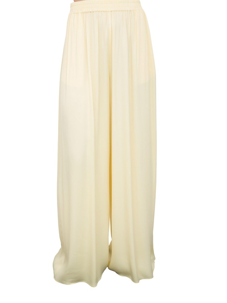 Pantalone giallo fluido Kocca modello a gamba larga