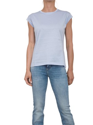 T-shirt azzurra Kocca con taglio dritto e manica leggermente scesa in DONNA