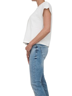 T-shirt bianca Kocca con applicazioni strass sulla spalla in DONNA