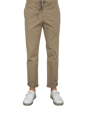Pantalaccio Aiace Galassi in popeline di cotone taupe in UOMO