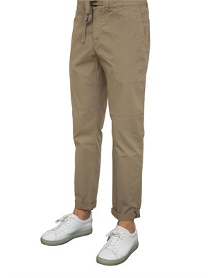 Pantalaccio Aiace Galassi in popeline di cotone taupe in UOMO