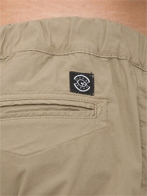 Pantalaccio Aiace Galassi in popeline di cotone taupe in UOMO