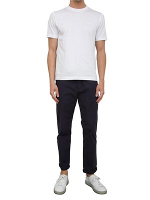 Pantalaccio Aiace Galassi in popeline di cotone blu in UOMO