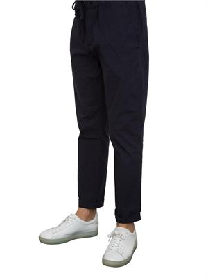 Pantalaccio Aiace Galassi in popeline di cotone blu in UOMO