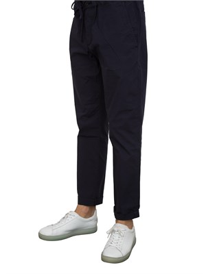 Pantalaccio Aiace Galassi in popeline di cotone blu in UOMO
