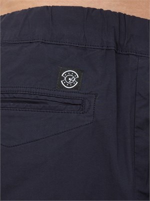 Pantalaccio Aiace Galassi in popeline di cotone blu in UOMO