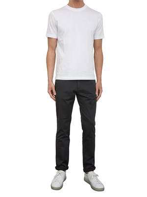 Pantalone chino Aiace Galassi in gabardina stretch
nero in UOMO