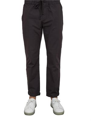 Pantalaccio Aiace Galassi in popeline di cotone nero in UOMO