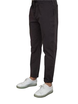 Pantalaccio Aiace Galassi in popeline di cotone nero in UOMO