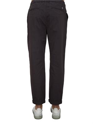 Pantalaccio Aiace Galassi in popeline di cotone nero in UOMO