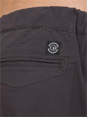 Pantalaccio Aiace Galassi in popeline di cotone nero in UOMO