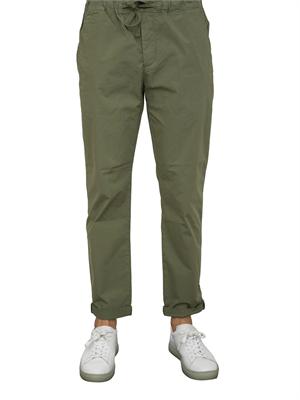 Pantalaccio Aiace Galassi in popeline di cotone verde in UOMO