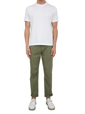 Pantalaccio Aiace Galassi in popeline di cotone verde in UOMO