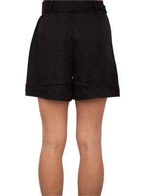 Shorts donna neri Guess Jeans in misto lino in DONNA