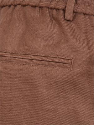 Pantalone uomo Peserico modello jogger marrone in UOMO