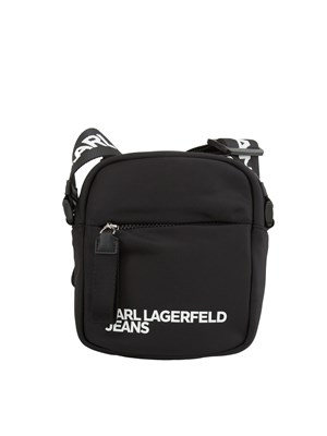 K.LAGERFELD Borsa a tracolla Karl Lagerfeld Jeans in nylon con logo lettering a contrasto in DONNA