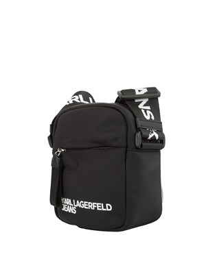 K.LAGERFELD Borsa a tracolla Karl Lagerfeld Jeans in nylon con logo lettering a contrasto in DONNA