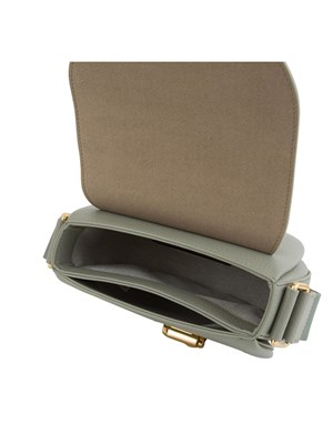 Borsa a tracolla donna Furla Lotus in pelle martellata verde in DONNA